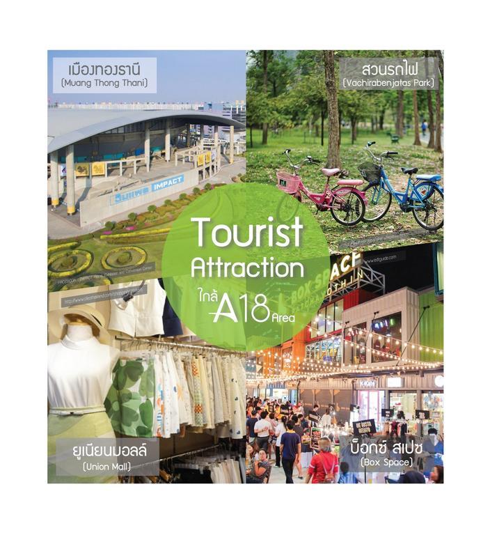 A18 Hotel Nonthaburi Bagian luar foto